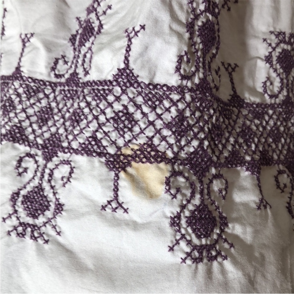 Odd Molly Purple Embroidered V-Neck Women’s Dress - Picture 4 of 11